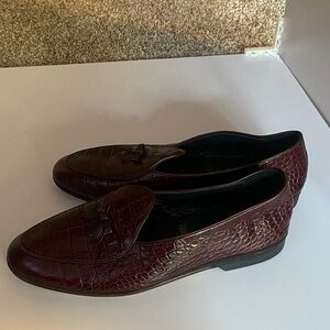 Todd Snyder Rubinacci Napoli Elegant Burgundy Loafers Sz 42.  NWOB